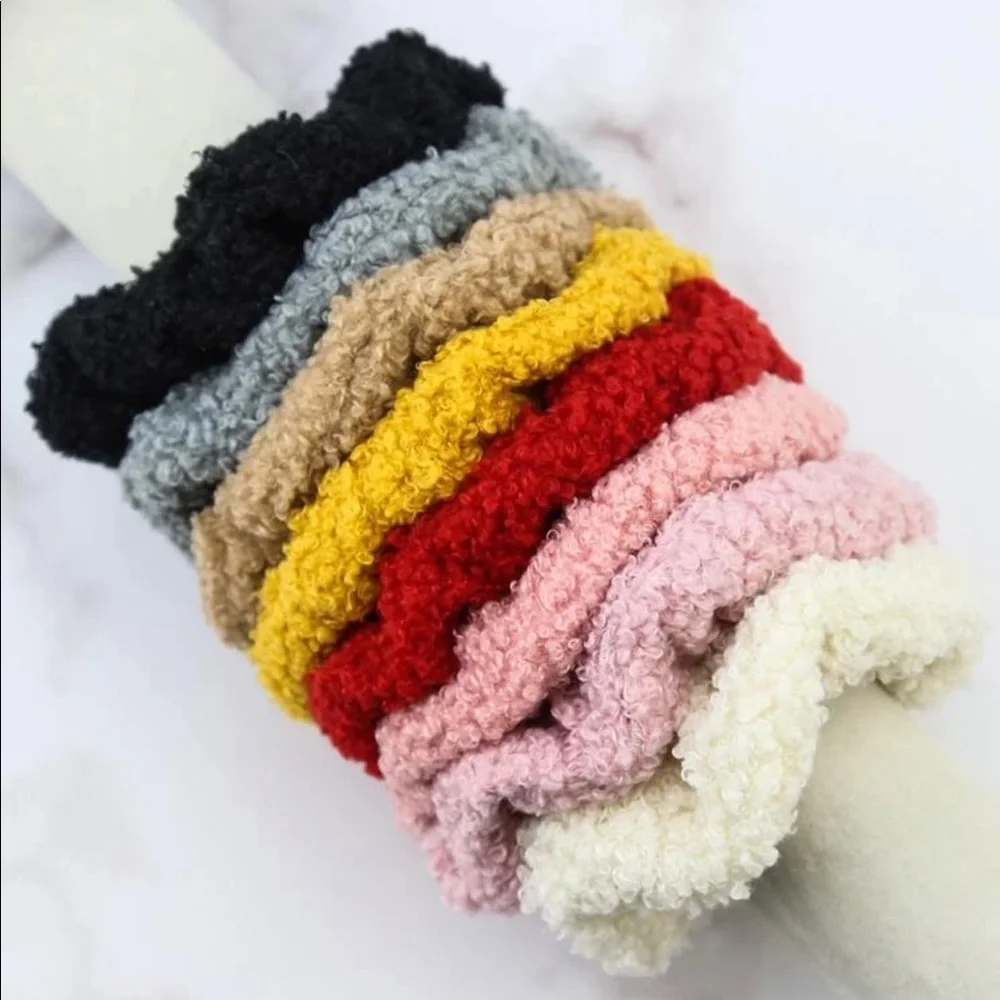 Teddy Sweaterlike Scrunchies